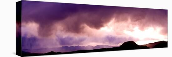 Storm Clouds over Mountains, Sonoran Desert, Arizona, USA-null-Stretched Canvas