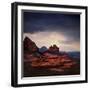 Storm Clouds over Sedona-Jody Miller-Framed Photographic Print