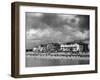 Storm Clouds Over the Promenade and the Beach from the Pier at Southsea Hampshire England-null-Framed Premium Photographic Print