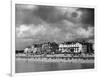 Storm Clouds Over the Promenade and the Beach from the Pier at Southsea Hampshire England-null-Framed Photographic Print