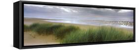 Storm Clouds over the Sea, Newburgh Beach, Newburgh, Aberdeenshire, Scotland-null-Framed Stretched Canvas
