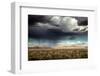 Storm clouds passing over desert, Karoo, South Africa-Paul Williams-Framed Photographic Print