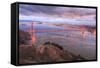 Storm Coming In Over Golden Gate Bridge-Vincent James-Framed Stretched Canvas