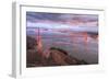 Storm Coming In Over Golden Gate Bridge-Vincent James-Framed Premium Photographic Print