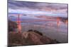 Storm Coming In Over Golden Gate Bridge-Vincent James-Mounted Premium Photographic Print