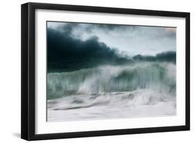 Storm Crashing-David Baker-Framed Premium Photographic Print