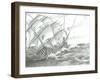 Storm Creators Great Salt Lake, 2021, (ink and pencil on paper)-Vincent Alexander Booth-Framed Giclee Print