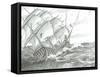 Storm Creators Great Salt Lake, 2021, (ink and pencil on paper)-Vincent Alexander Booth-Framed Stretched Canvas