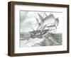 Storm Creators Gulf of Oman, 2022, (ink and pencil on paper)-Vincent Alexander Booth-Framed Giclee Print