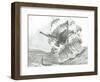 Storm Creators Joseph Bonaparte Gulf, 2022, (ink and pencil on paper)-Vincent Alexander Booth-Framed Giclee Print