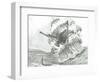 Storm Creators Joseph Bonaparte Gulf, 2022, (ink and pencil on paper)-Vincent Alexander Booth-Framed Giclee Print