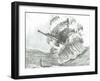 Storm Creators Joseph Bonaparte Gulf, 2022, (ink and pencil on paper)-Vincent Alexander Booth-Framed Giclee Print