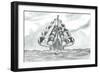 Storm Creators Lake Antalya Korfezi, 2022, (ink and pencil on paper)-Vincent Alexander Booth-Framed Giclee Print