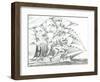 Storm Creators Suruga Wan, 2022, (ink and pencil on paper)-Vincent Alexander Booth-Framed Giclee Print