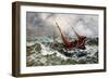 Storm Driven Off Scarborough-Thomas Rose Miles-Framed Giclee Print