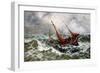 Storm Driven Off Scarborough-Thomas Rose Miles-Framed Giclee Print