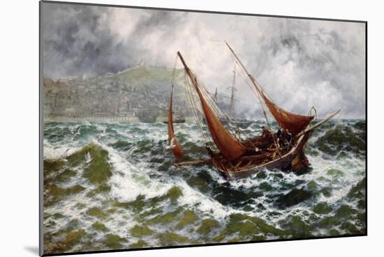 Storm Driven Off Scarborough-Thomas Rose Miles-Mounted Giclee Print