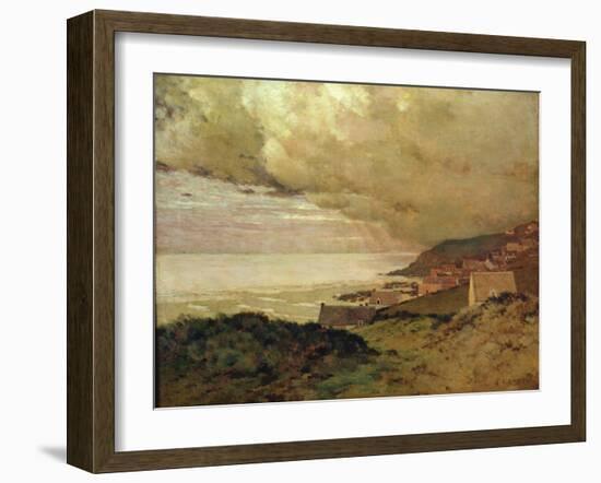 Storm, Enquihen, Pas-De-Calais, 1876 (Oil on Canvas)-Jean-Charles Cazin-Framed Giclee Print