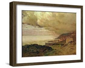 Storm, Enquihen, Pas-De-Calais, 1876 (Oil on Canvas)-Jean-Charles Cazin-Framed Giclee Print