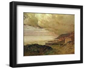 Storm, Enquihen, Pas-De-Calais, 1876 (Oil on Canvas)-Jean-Charles Cazin-Framed Giclee Print