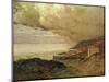 Storm, Enquihen, Pas-De-Calais, 1876 (Oil on Canvas)-Jean-Charles Cazin-Mounted Giclee Print