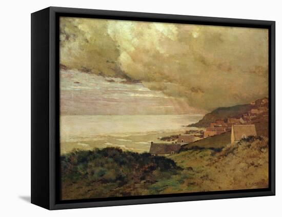 Storm, Enquihen, Pas-De-Calais, 1876 (Oil on Canvas)-Jean-Charles Cazin-Framed Stretched Canvas