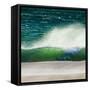 Storm Force Levante Winds Blowing Tops of Waves, Estrecho Natural Park, Los Lanses Beach, Spain-Giles Bracher-Framed Stretched Canvas