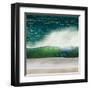 Storm Force Levante Winds Blowing Tops of Waves, Estrecho Natural Park, Los Lanses Beach, Spain-Giles Bracher-Framed Premium Photographic Print