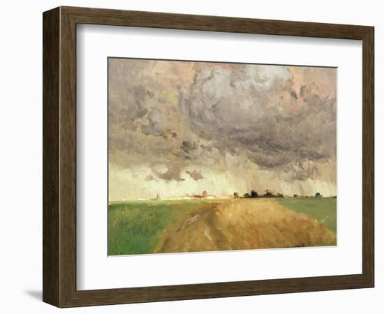 Storm in Delft-Fritz Thaulow-Framed Giclee Print