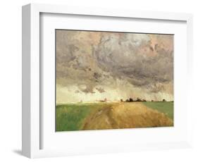 Storm in Delft-Fritz Thaulow-Framed Giclee Print