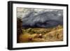 Storm in Harvest, 1856-John Linnell-Framed Giclee Print