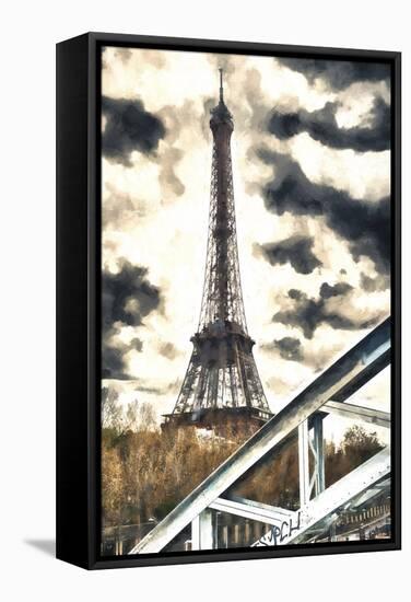 Storm in Paris-Philippe Hugonnard-Framed Stretched Canvas