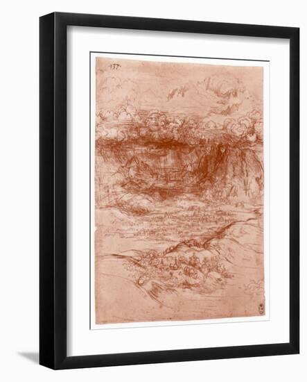 Storm in the Alps, C1503-1505-Leonardo da Vinci-Framed Giclee Print