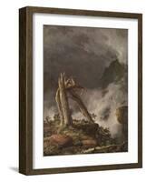 Storm in the Mountains, 1847 (Oil on Canvas)-Frederic Edwin Church-Framed Giclee Print