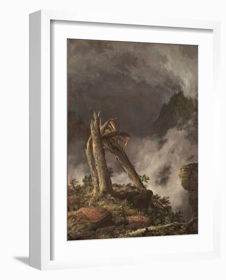 Storm in the Mountains, 1847 (Oil on Canvas)-Frederic Edwin Church-Framed Giclee Print