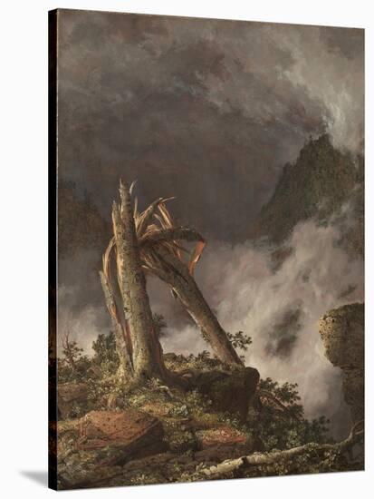Storm in the Mountains, 1847 (Oil on Canvas)-Frederic Edwin Church-Stretched Canvas