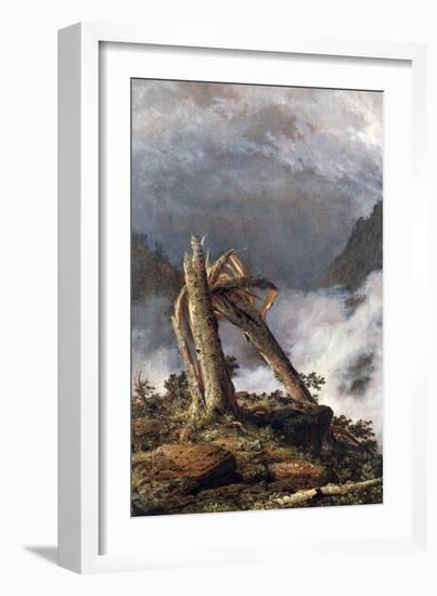 Storm in the Mountains-Frederic Edwin Church-Framed Art Print