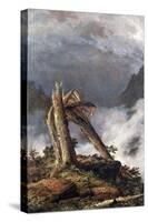 Storm in the Mountains-Frederic Edwin Church-Stretched Canvas