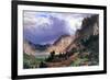 Storm in the Rockies, Mt. Rosalie-Albert Bierstadt-Framed Art Print