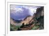 Storm in the Rockies, Mt. Rosalie-Albert Bierstadt-Framed Premium Giclee Print