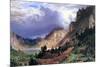 Storm in the Rockies, Mt. Rosalie-Albert Bierstadt-Mounted Premium Giclee Print