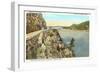 Storm King Highway, Hudson River, New York-null-Framed Art Print