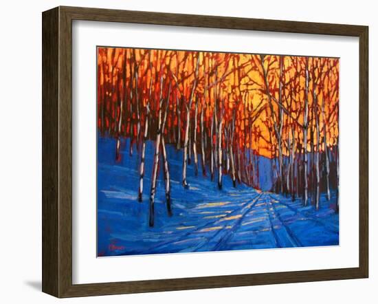 Storm King Mountain in the Snow-Patty Baker-Framed Art Print
