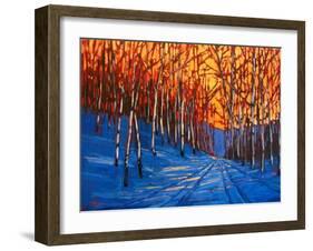 Storm King Mountain in the Snow-Patty Baker-Framed Art Print