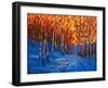 Storm King Mountain in the Snow-Patty Baker-Framed Art Print