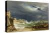 Storm, Malta, 1850-John or Giovanni Schranz-Stretched Canvas