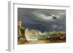 Storm, Malta, 1850-John or Giovanni Schranz-Framed Giclee Print