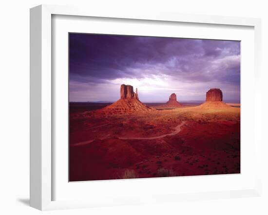 Storm Monument Valley UT \ AZ USA-null-Framed Photographic Print