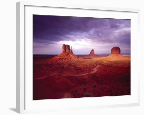 Storm Monument Valley UT \ AZ USA-null-Framed Photographic Print