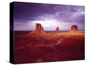 Storm Monument Valley UT \ AZ USA-null-Stretched Canvas